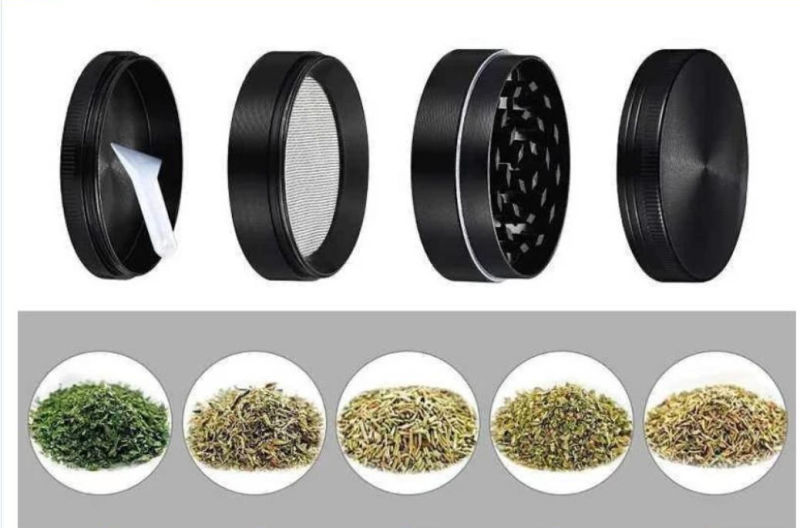 Smoking Plastic Tobacco Grinder with Package