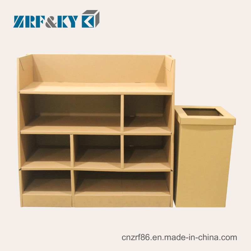 Custom Biodegradable Corrugated/Cardboard/Grayboard Paper Garbage/Trash Containers Rubbish Cans Boxes
