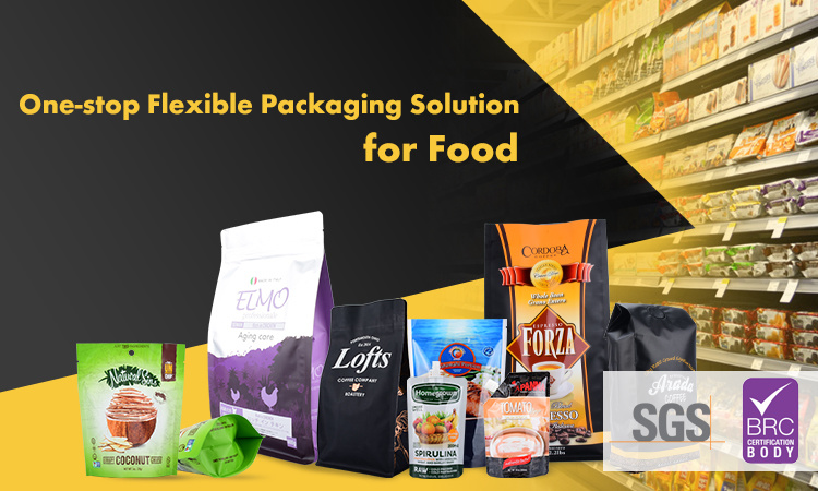 Resealable Zip Lock Zipper Foil Pouch Printing Paper Custom Plastic Packing Bag Stand up Pouch Food Paper Packaging