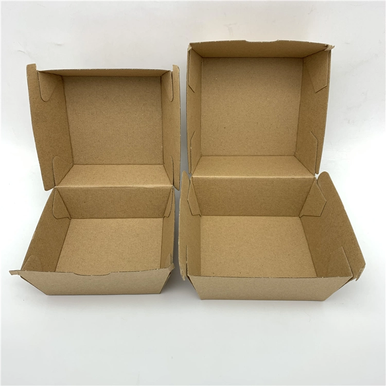 Biodegradable Disposal Kraft Paper Box Kraft Paper Food Container