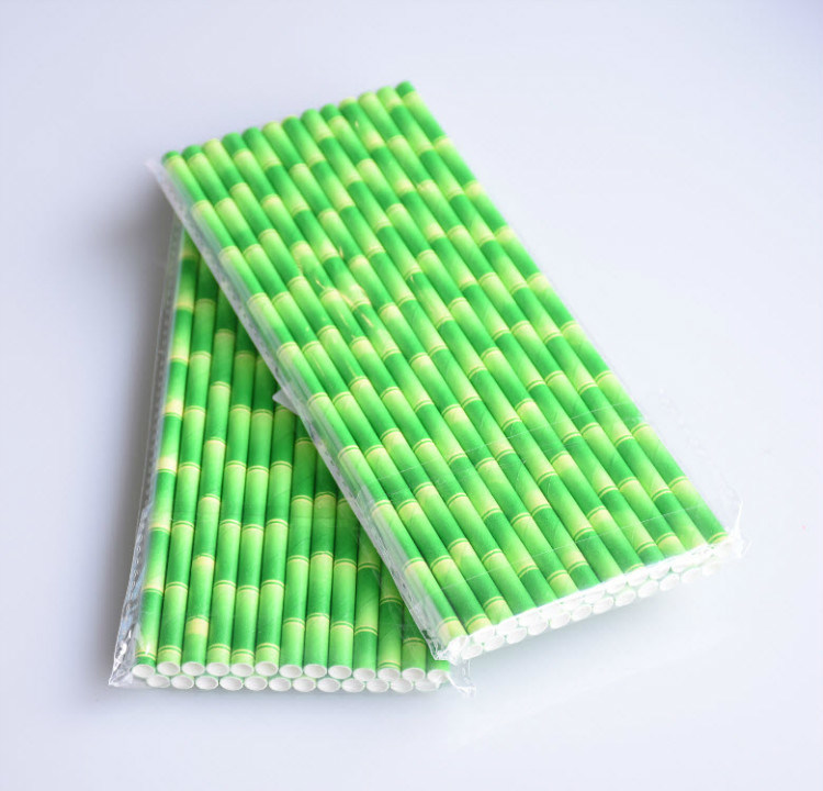 Environmentally Friendly Disposable Paper Straws, Straight Tubes, Customizable Paper Straws