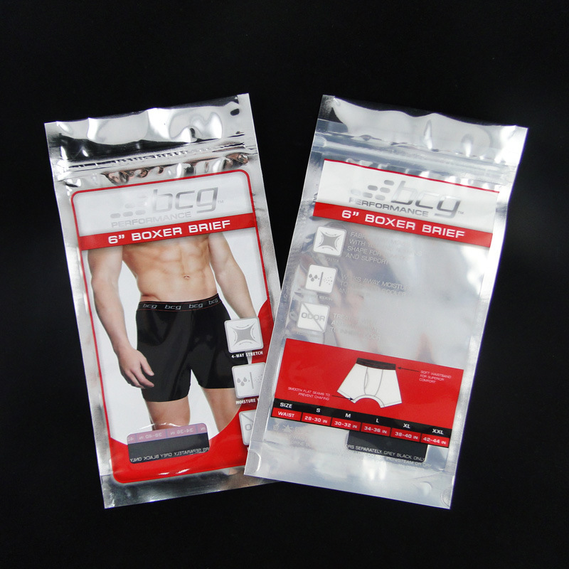 Laminated Clothes/Trousers Plastic Bag with Zipper