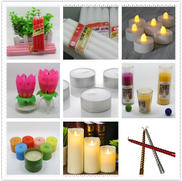 Nigeria 55g Plastic Bag Packaging White Flute Candle