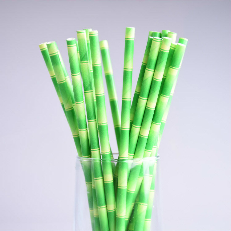 Environmentally Friendly Disposable Paper Straws, Straight Tubes, Customizable Paper Straws