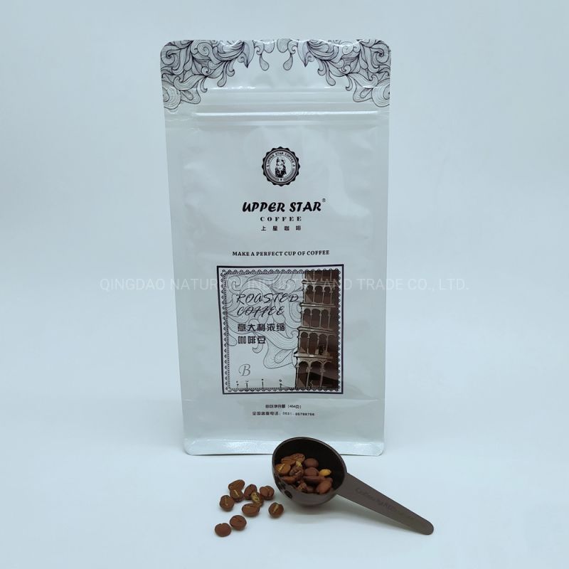 Eco Friendly Kraft Coffee Bag Kraft Paper Pouch 250g Coffee Bag