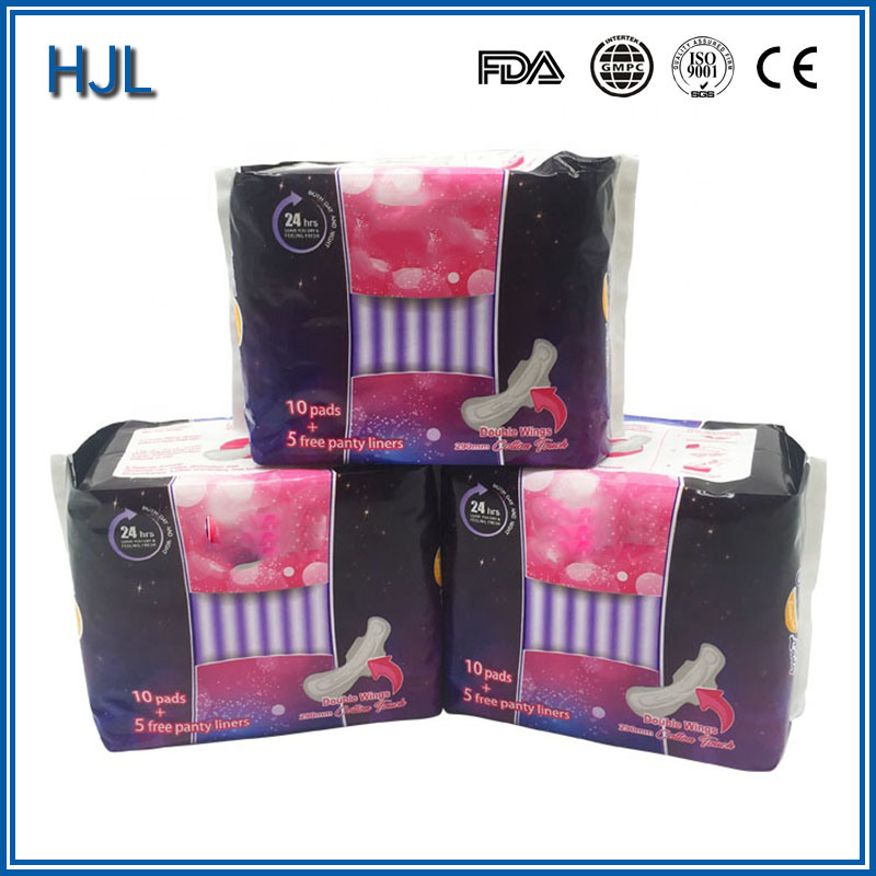 High Quality Max Size Degradable Biodegradable Organic Cotton Sanitary Napkin