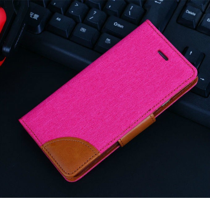 Fashion Style Wallet Jean PU Leather Case Flip Mobile Phone Cover