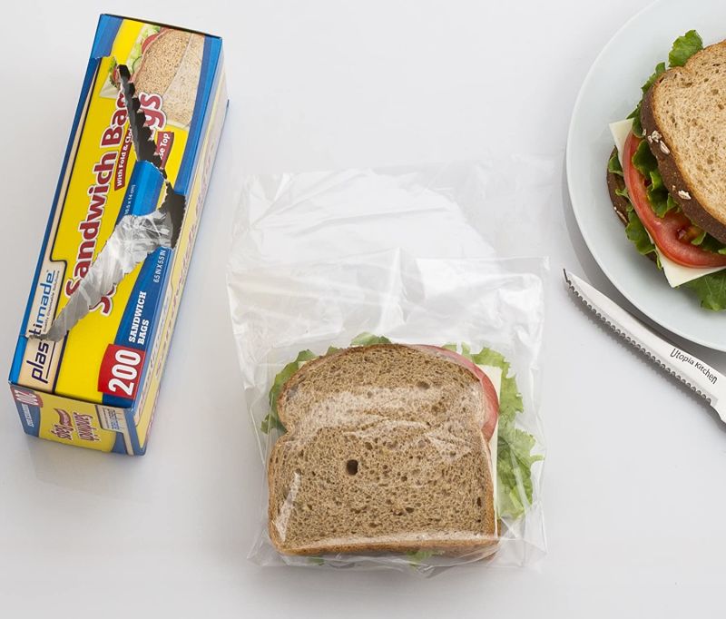 Compostable Plastic PLA Bread Bag Plastic Food Bag
