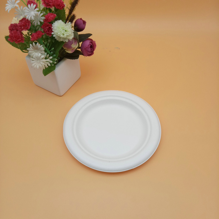 Cheap Small Cake Round Bagasse Sugarcane Plate for Party