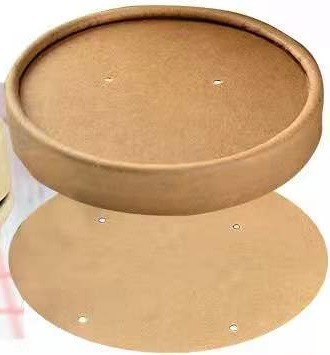 115 Diameter Brown Kraft Paper Bowl Cup Lid