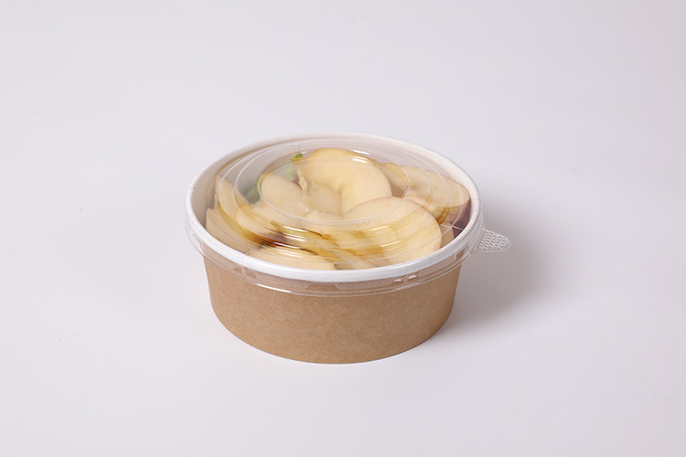 Disposable Custom Paper Bowl Soup Cup Kraft Paper Packaging Container Take Away Lunch Food Paper Bowl