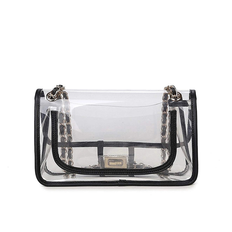 Best Promotional Transparent Plastic Backpack Fashion Travel Clear PVC Bag