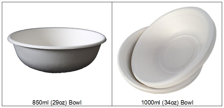 350ml Biodegradable Bagasse Bowl Sugarcane Bowl