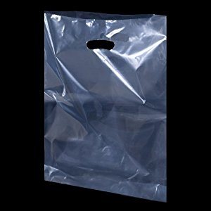 Plastic Reusable Shopping Bag / Punched Handle Plastic Bag