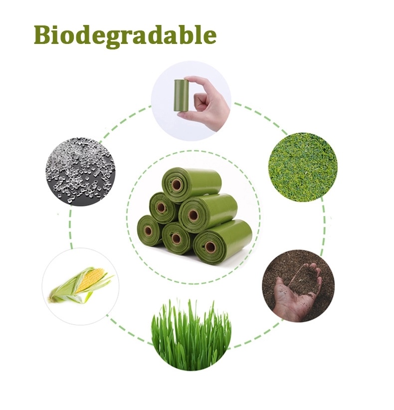 Biodegradable Garbage Waste Bags for Pets Customized Biodegradable Waste Bags