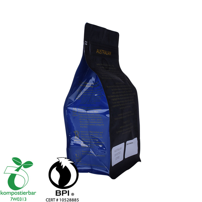 Zipper Flat Bottom Compostable and Biodegradable Plastic Bag Wholesale in China