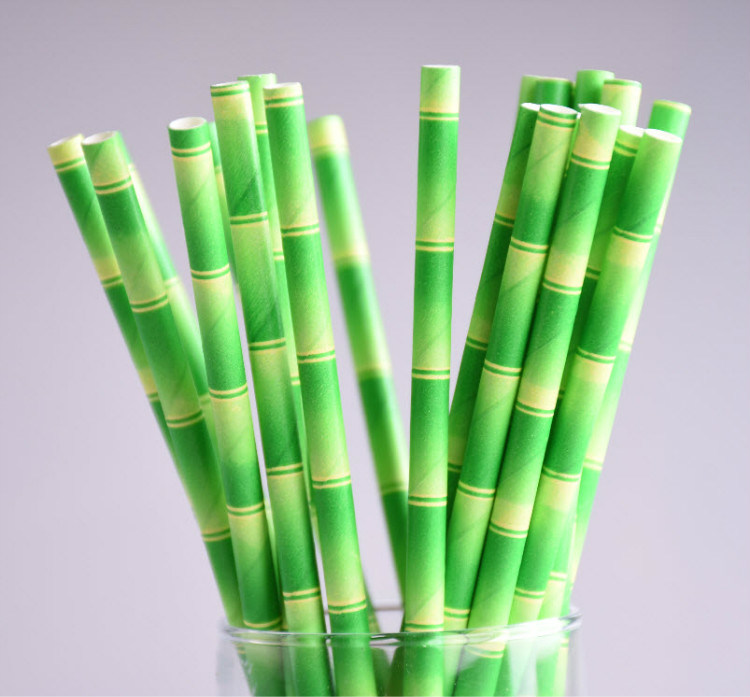 Environmentally Friendly Disposable Paper Straws, Straight Tubes, Customizable Paper Straws