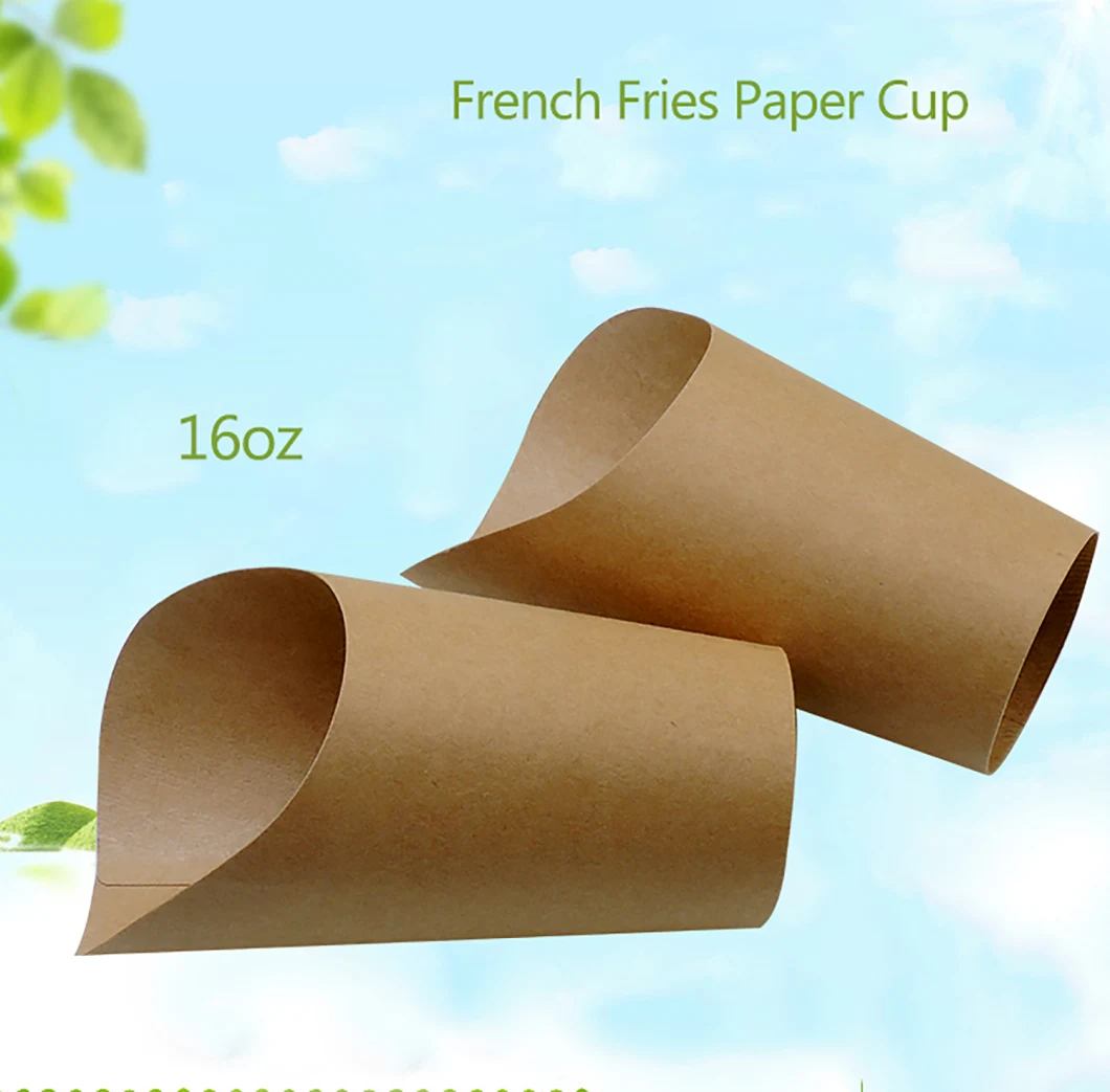 Disposable Kraft Paper Cups Packing Boxes Big Size 16oz