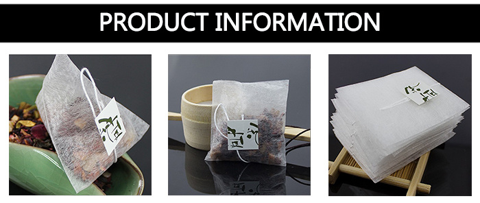Transparent Corn Fiber 100% Degradable Filter Tea Bag Empty Pyramid Tea Bag