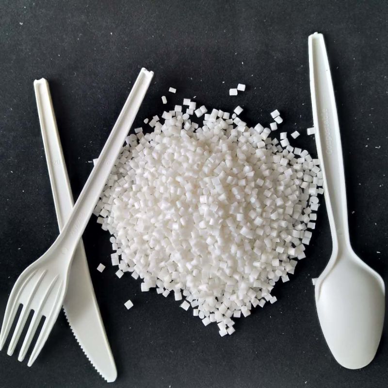 100% Biodegradable PLA Resin for Biodegradable Cutlery
