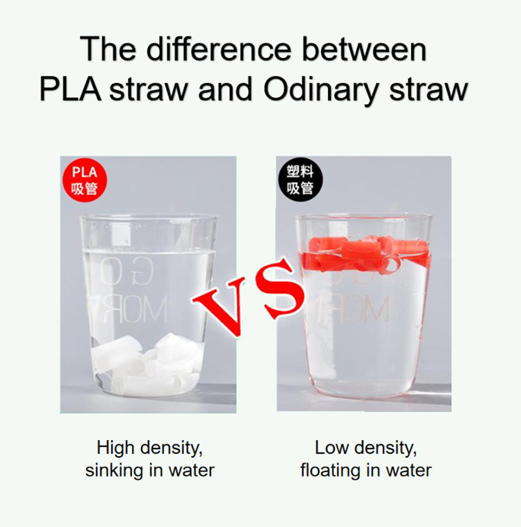 Straw Biodegradable Straws Eco-Friendly 100% Compostable PLA Spoon Straw