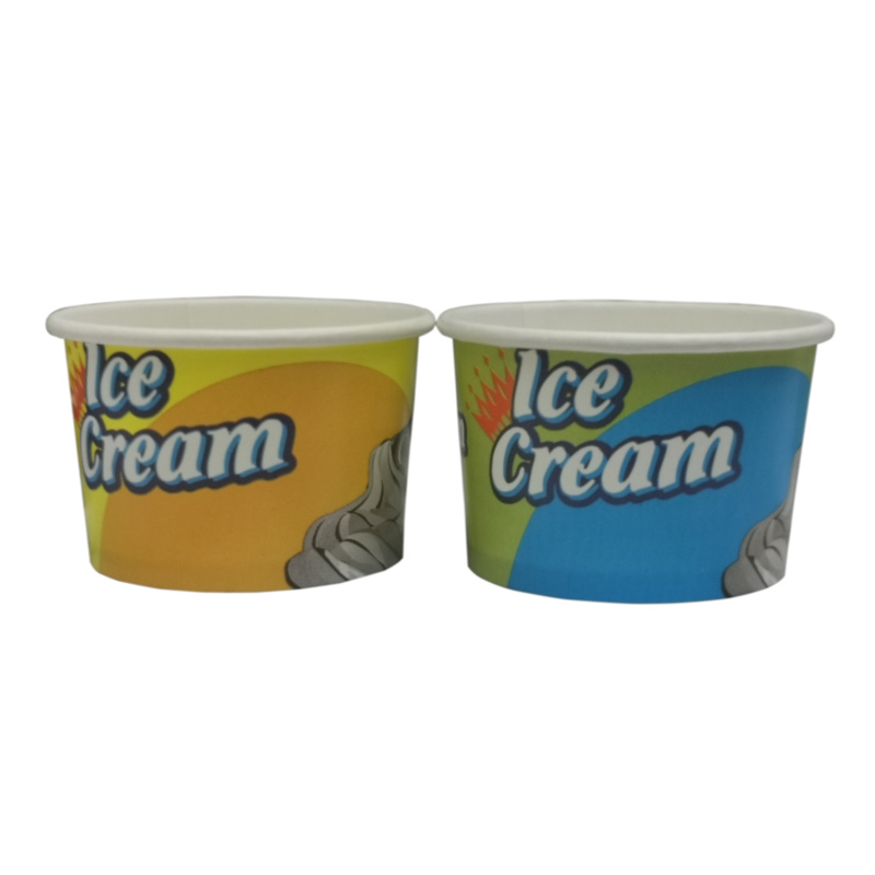 Yourt Paper Cup Disposable Paper Bowl 4oz Ice Cream Container