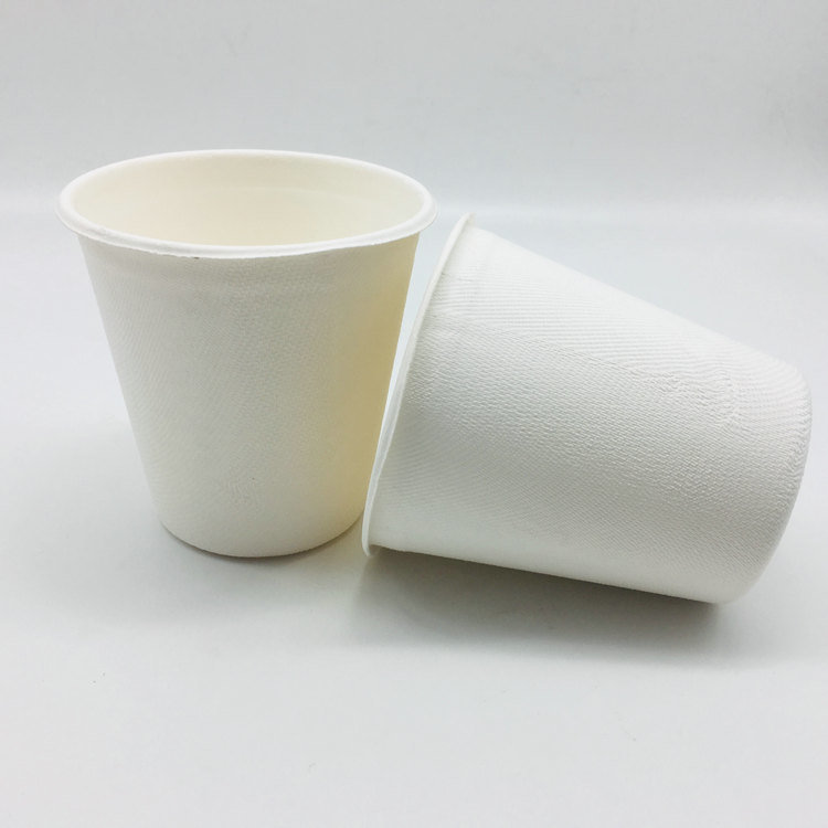 Disposable Sugarcane Cups Recyclable Paper Pulp Cups 370ml