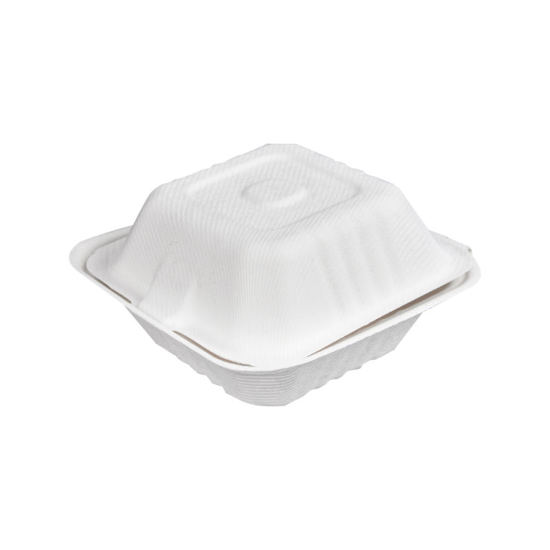Biodegrdable and Eco Friendly Bagasse Sugarcane Lunchbox Clamshell