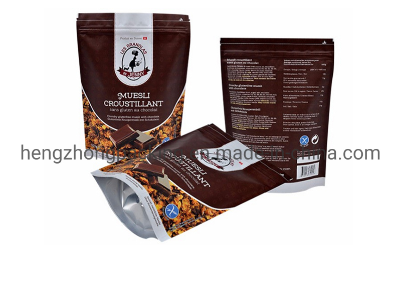 Metalized Stand up Plastic Pouches for Packing Instant Coffee