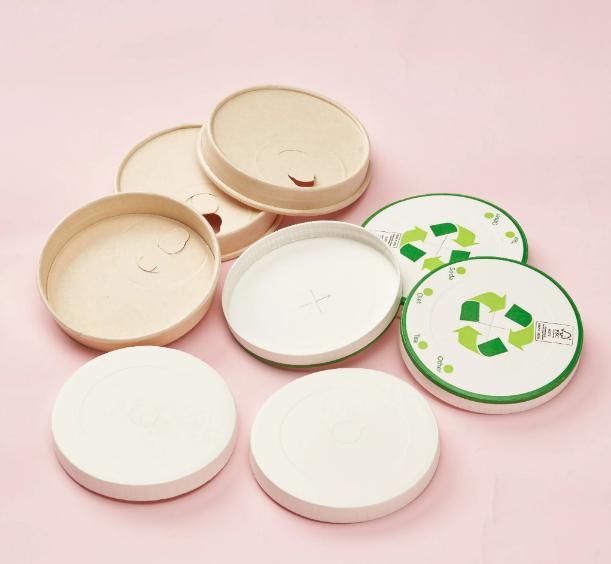 &phi; 80/90 Biodegradable Lid Paper Lid Compostable Coffee Cup Cover