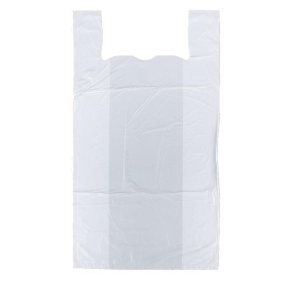 HDPE White Plastic Shopping Carrier Vest Bag for Supermarket Food