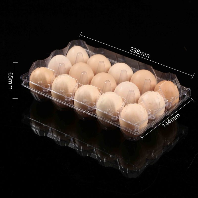 15 Holes Plastic Packaging Egg Tray Blister