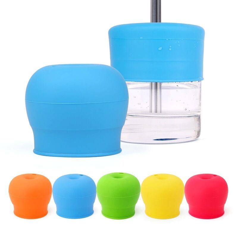 Silicone Bottle Cap Sippy Cup Lid Baby Anti-Overflow Cup Lid