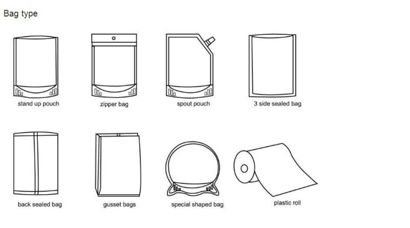 Biodegradable Matte White Plastic Pouch Zipper Packaging Pouch for Salt