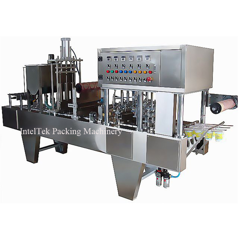 Zhejiang Factory Customized Disposable Bubble Tea Plastic Cup Sealing Machine Fully Automatic Paper Cup Sealing Machine