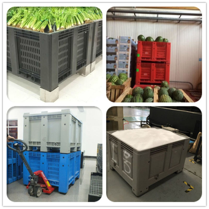 HDPE Food Vented Stacking Plastic Pallet Bin for Sale