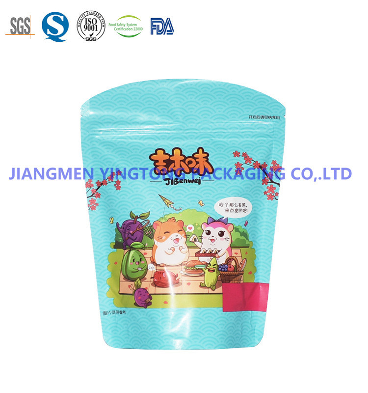 Plastic Flexible Packaging Bags Snack Food Doypack Resealable Pouches