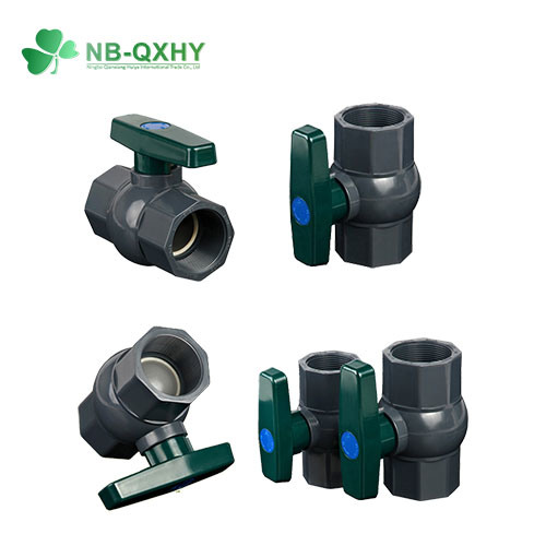 2'' Octagonal Plastic PVC Ball Valve Plastic Valve Pn16 Green Handle Pn16 PVC Valve