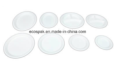 Eco-Friendly Biodegradable 100% Compostable Paper Tableware Sugarcane Bagasse Round Dinner Plate