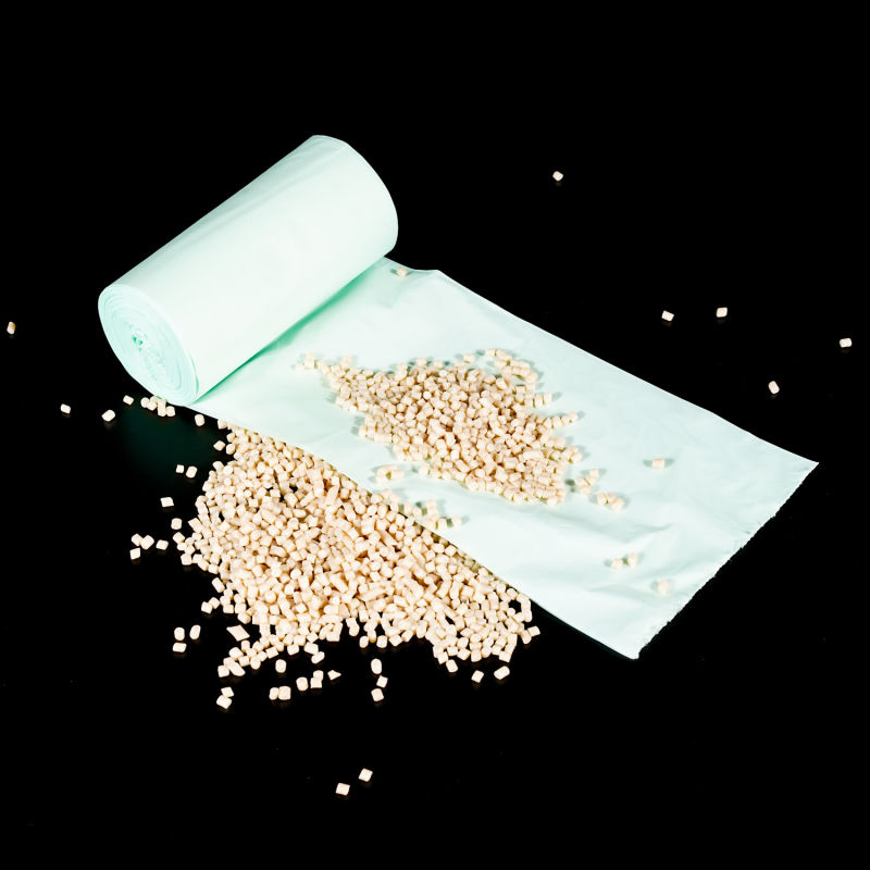 Biodegradable Compostable Plastic Bags Resins Pbat+CaCO3 Blowing Resin Material