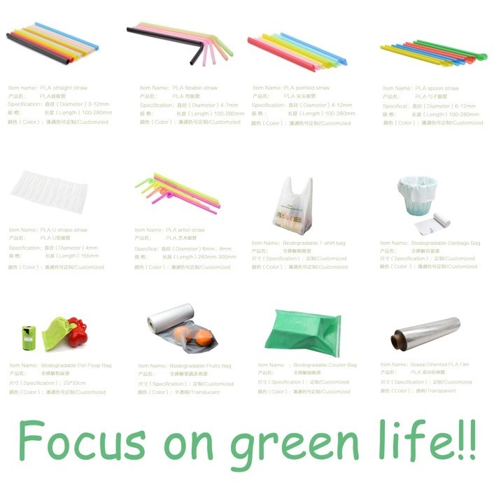 Eco-Friendly Biodegradable 100% PLA Drinking Straws