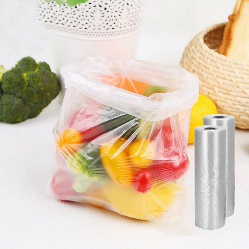 Plastic Produce Clear Bag on Roll Storage Clear Bag