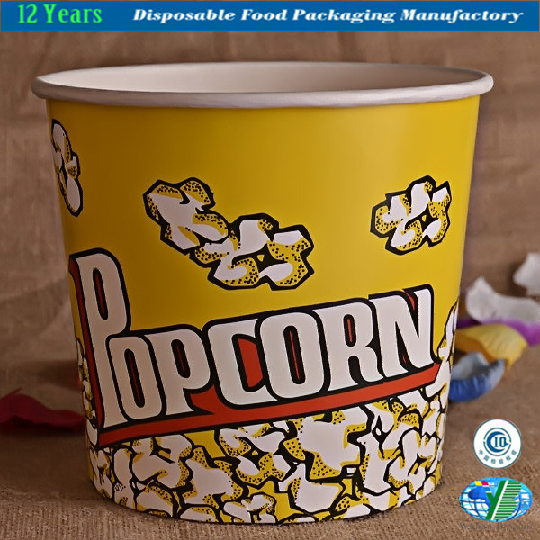 Popcorn Holders & Bowl Plastic Containers Reusable Tub Bucket