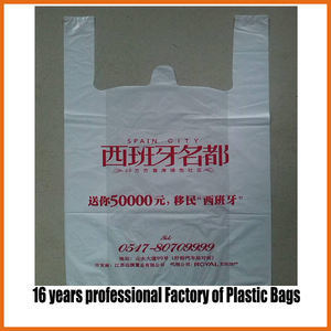 HDPE Vegetable Bags, Custom Plastic Bags with Handles