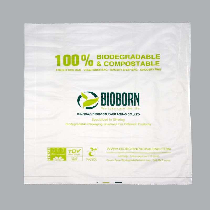 Ecofriendly Biodegradable & Compostable Food Bag Shopping Bag En13432