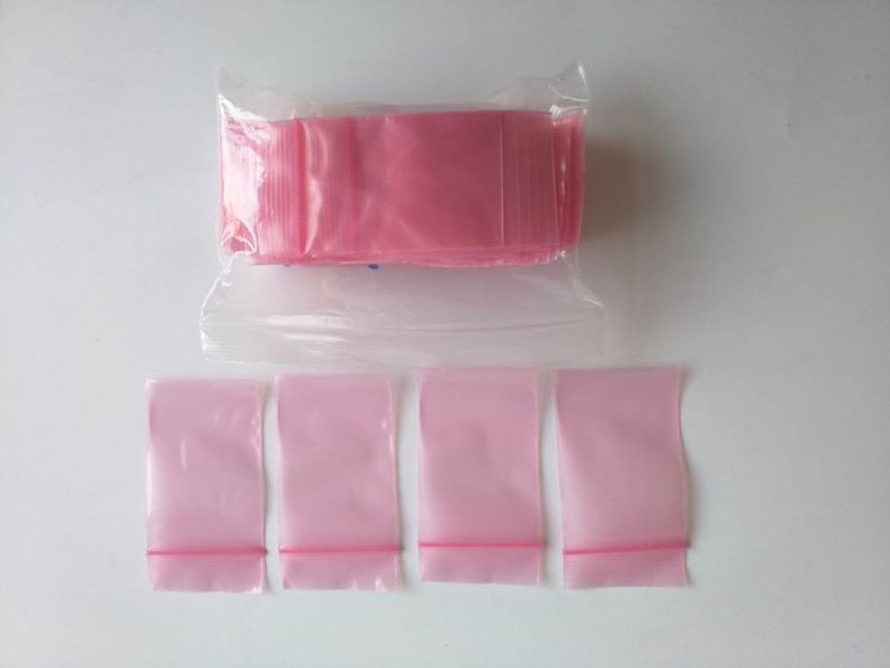 Transparent Plastic LDPE Bag with Ziplock in Color Box