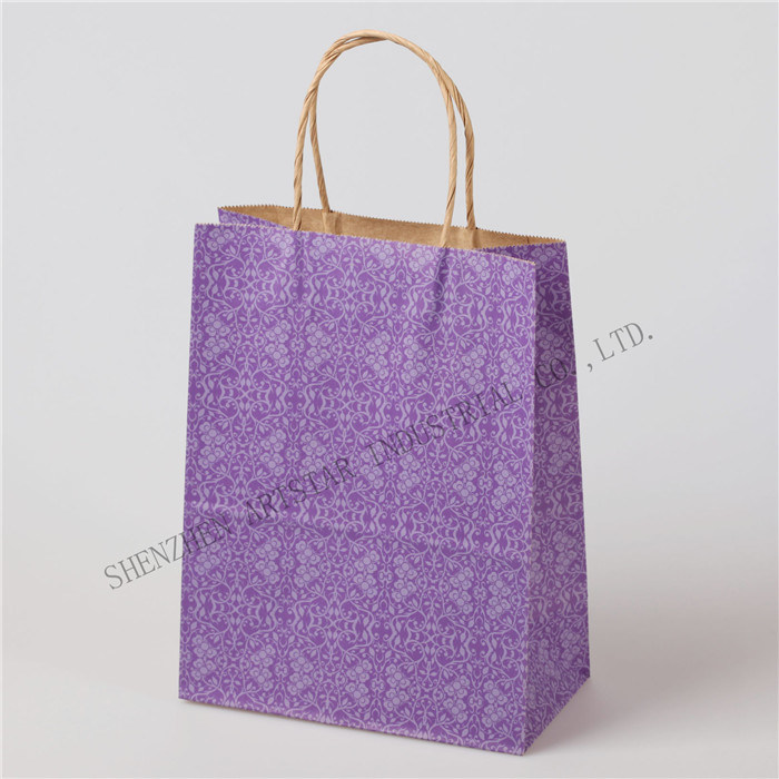 Classic Design Color Printed Kraft Bag