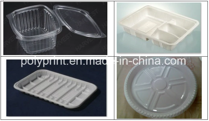 Automatic Plastic Fruits Vegetables Food Containers Clamshell Box Thermoforming Machine