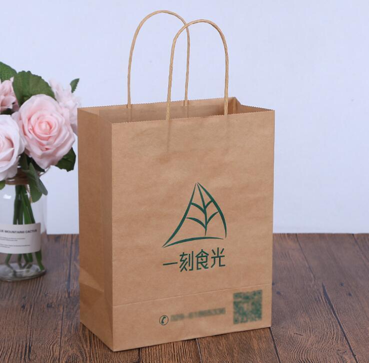 Craft Paper Tote Bag with Custom Logo
