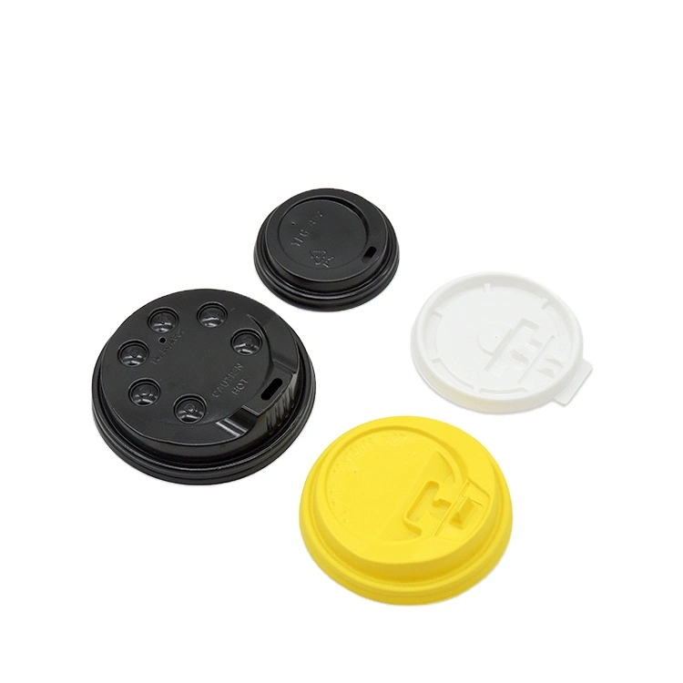 Disposable Hot Drink White Paper Cup Lid PP Lid